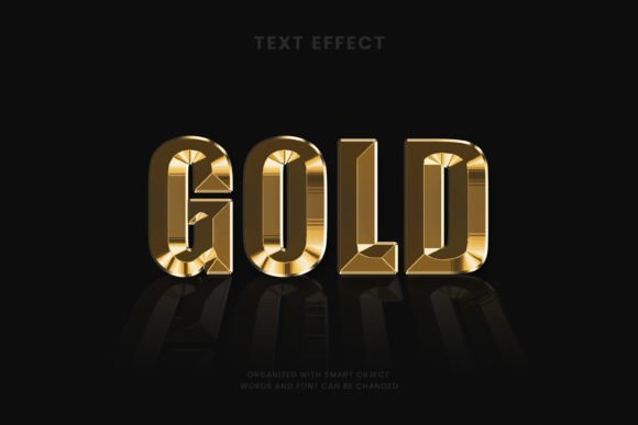 3D Gold Embossed Text Effect: Elevating Design with Realism and Elegance