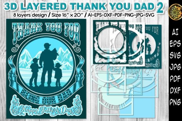 3D Layered SVG Father’s Day Papercut: Creative DIY Gift Ideas for a Meaningful Celebration