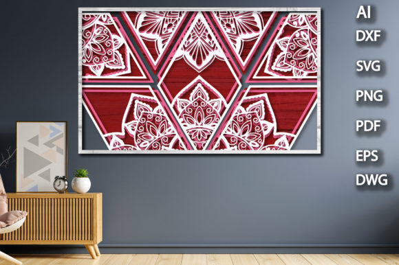 3D Multilayered Mandala Abstract Wall: A Modern Fusion of Art and Precision