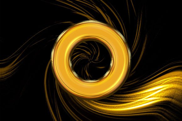3D Rendering of Gold Alphabet O Letter – A Versatile Design Element for Creative Projects