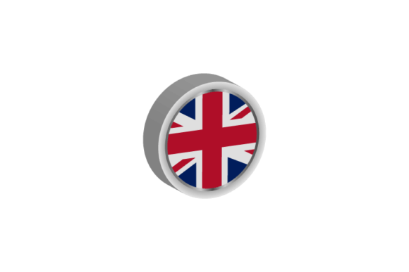 3D United Kingdom Flag Emblem Vector: A Versatile Design Element for Modern Creations