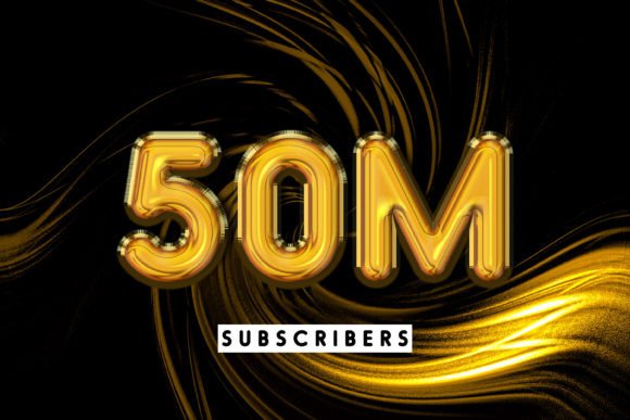 50m Subscribers Editable Text Effect – A Strategic Design Tool for Modern Creators