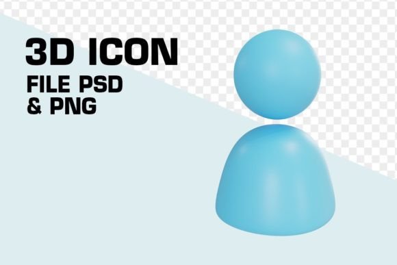 Blue User: A Versatile 3D Icon for Modern Digital Projects