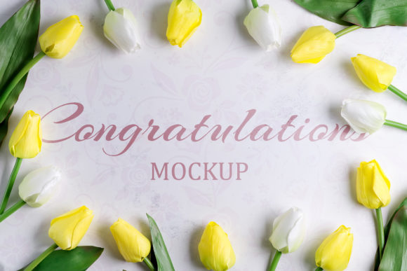 Enhance Your Designs with Tulips Background Mockup