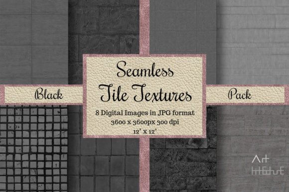 Seamless Black Tile Textures for Creative Projects