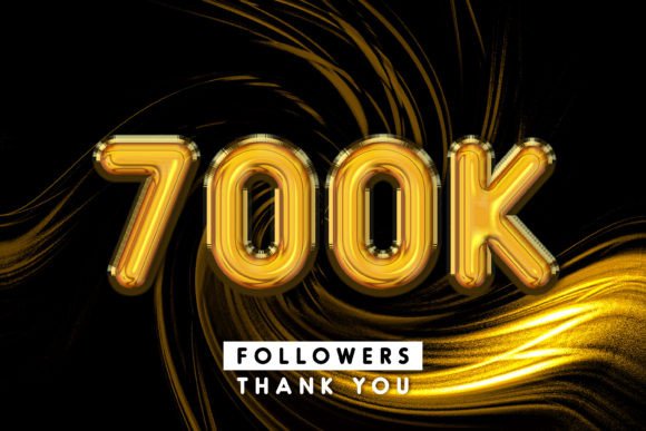 Thank You 700k Followers 3D Text Effect – A Comprehensive Overview